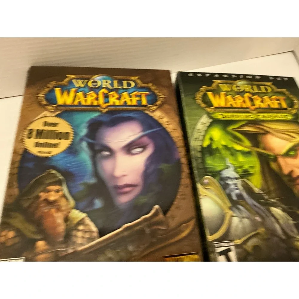 Blizzard World of Warcraft Burning Crusade PC Big Box Game Lot‎ Vintage 2000s